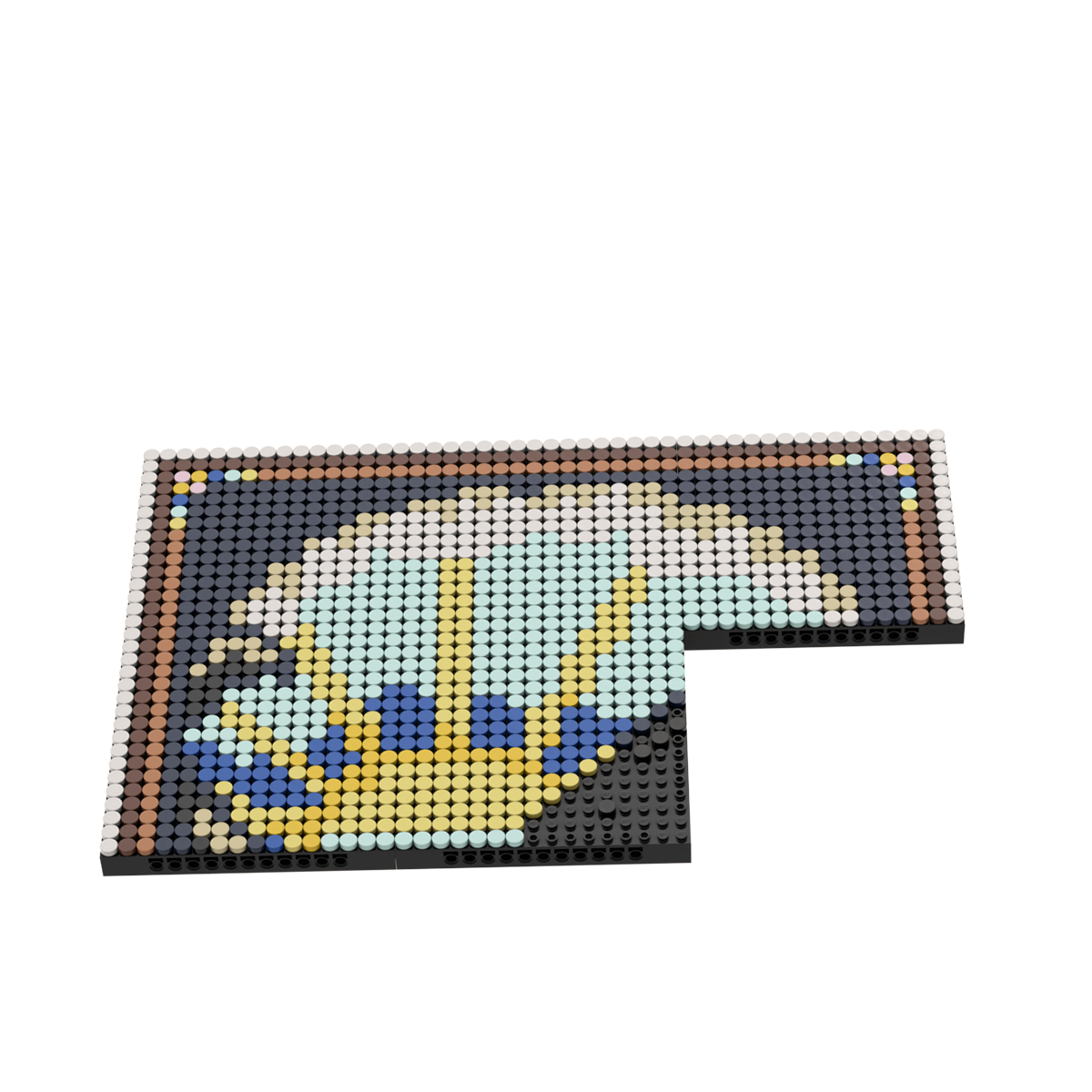 Pixel Brick Art Kit – Sunny Whale