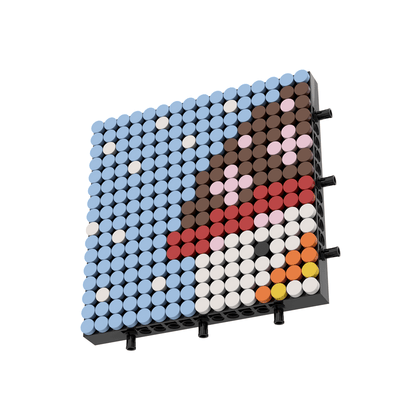 Christmas Pixel Brick Art Kit – Festive Snowman