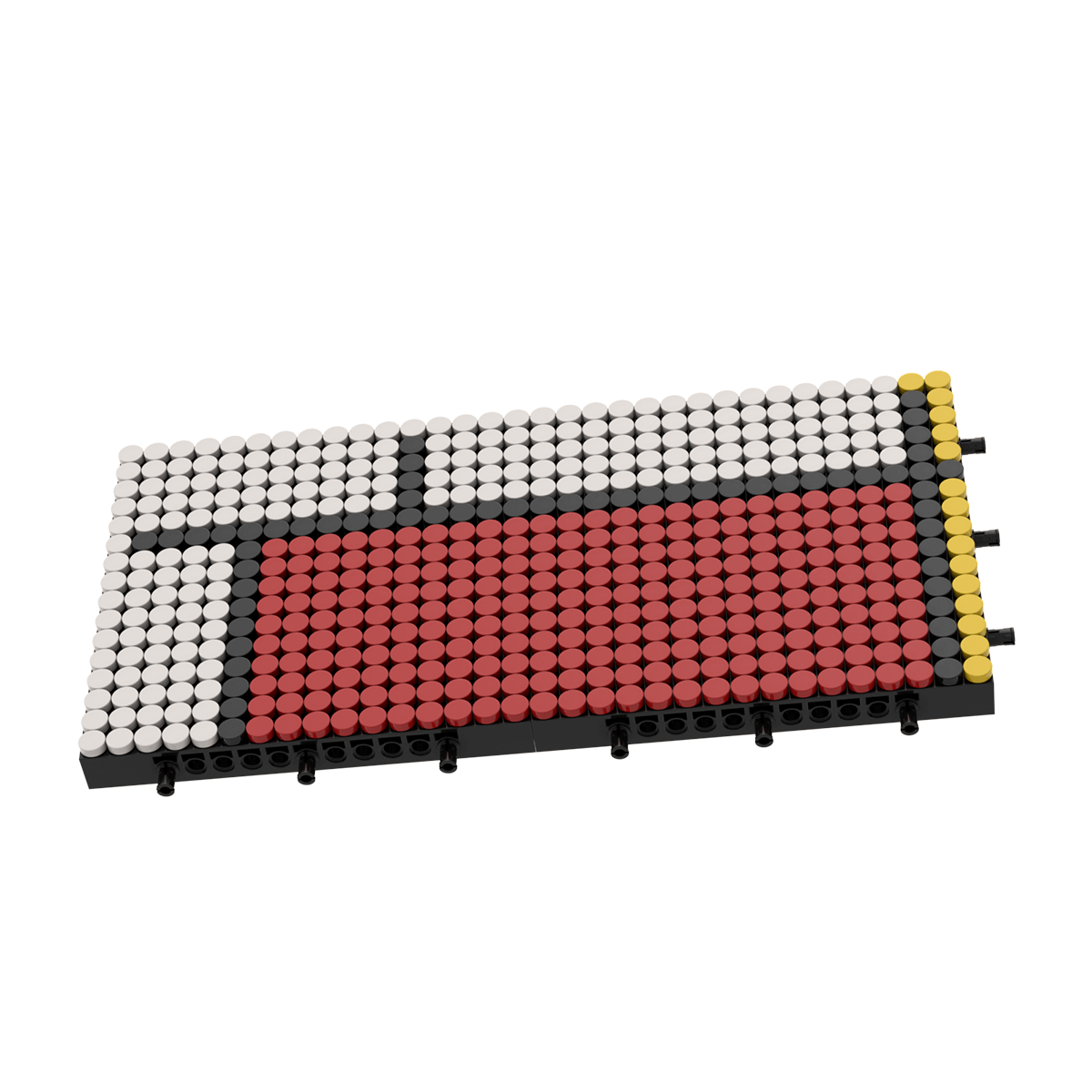 Pixel Brick Art Kit - Red, Blue and Yellow