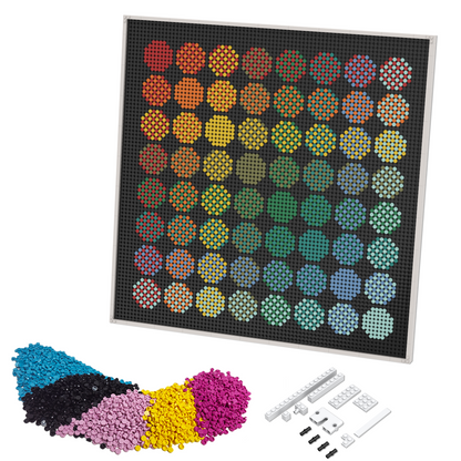 Pixel Brick Art Kit - Aurora Circles