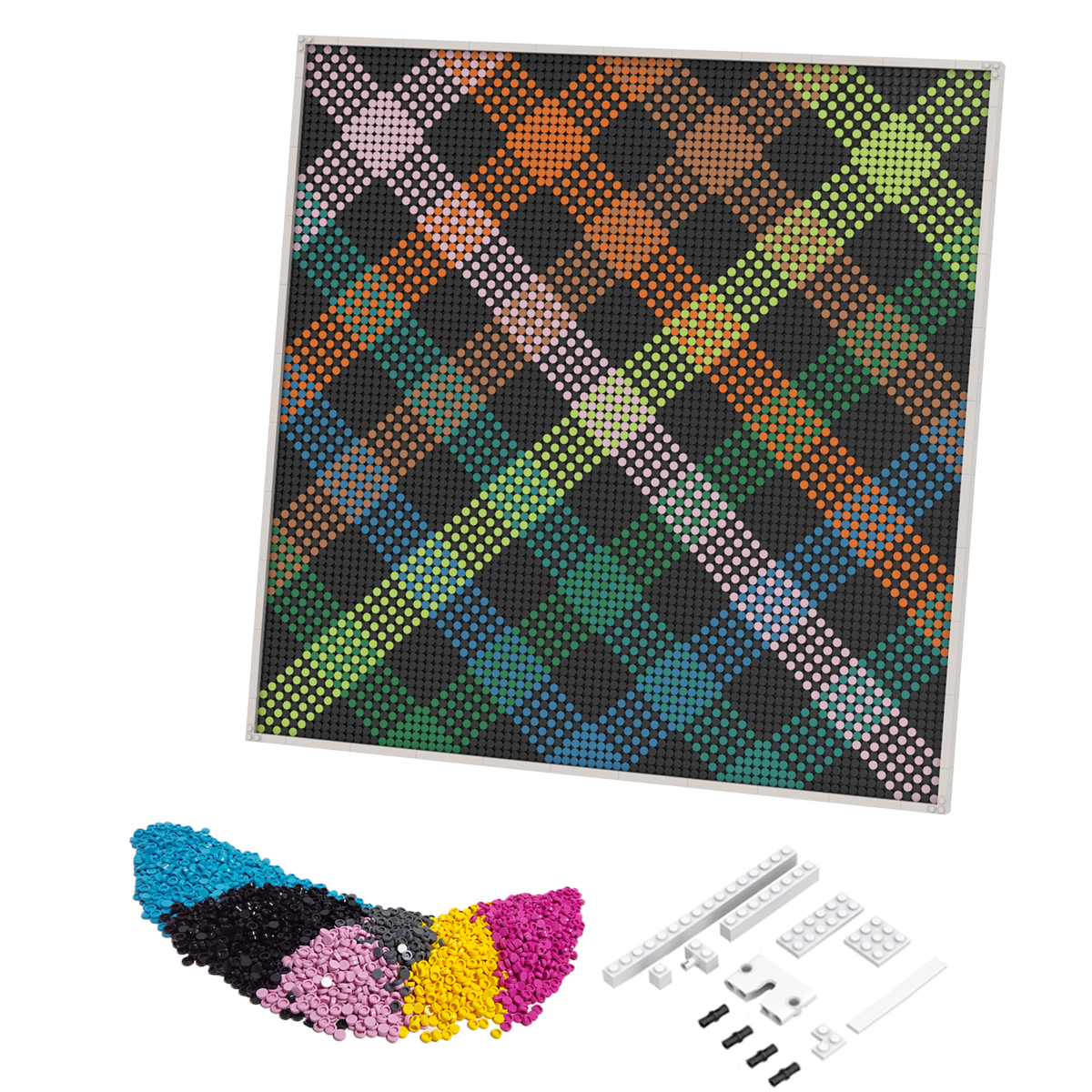 Pixel Brick Art Kit - Vivid Harmony (80x80) – My Pixel Walls