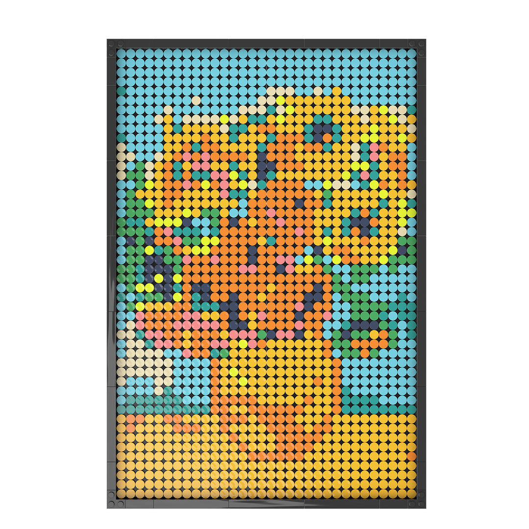 Pixel Brick Art Kit – Van Gogh’s Sunflowers