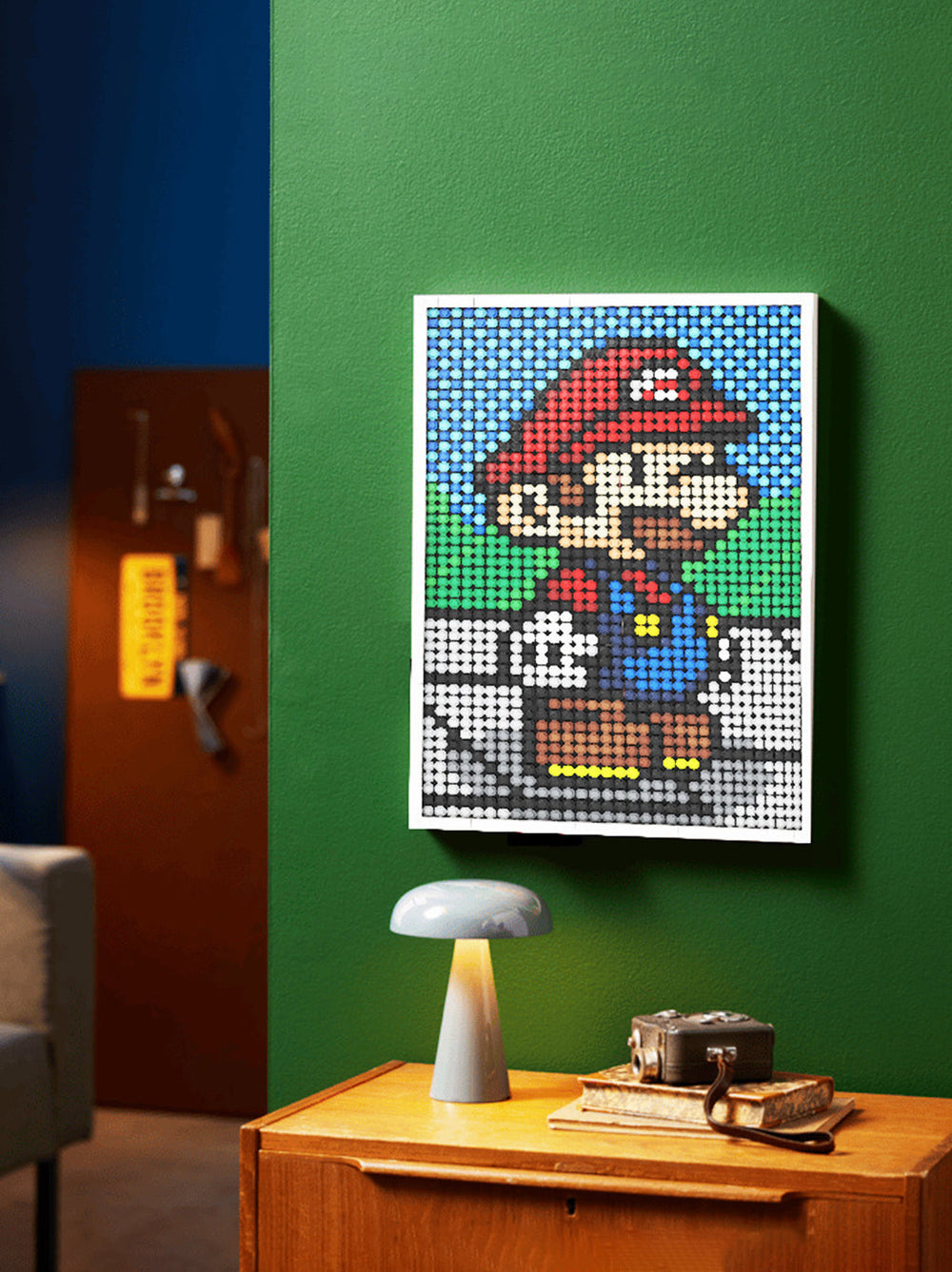 Pixel brick artwork