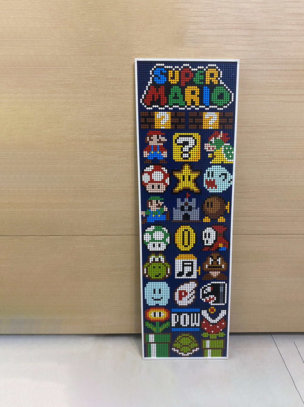 Pixel brick artwork
