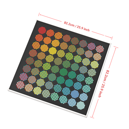 Pixel Brick Art Kit - Aurora Circles