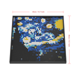 Load image into Gallery viewer, Pixel Brick Art Kit – Starry Night Inspired by Van Gogh

