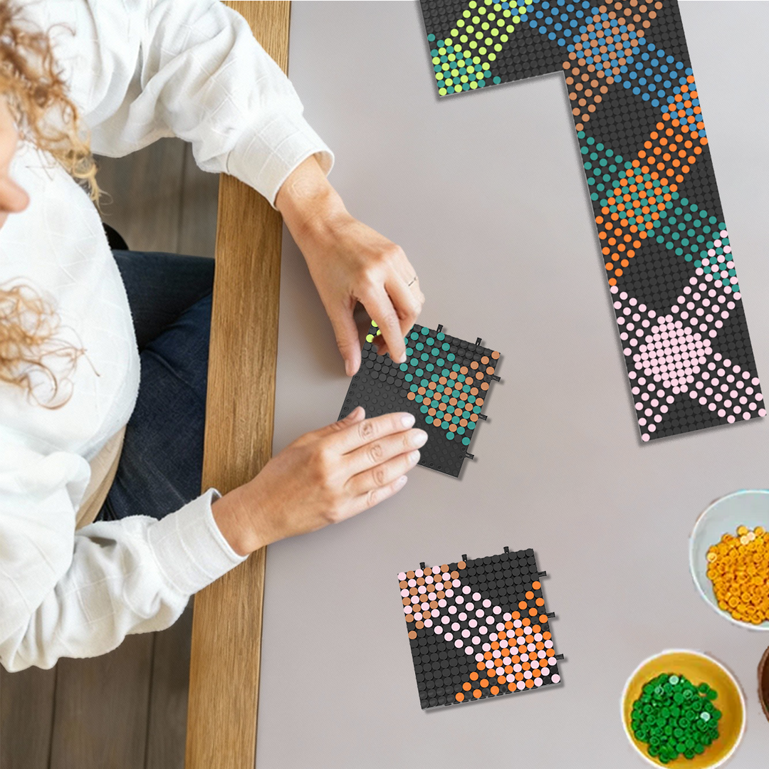 Pixel Brick Art Kit - Vivid Harmony (80x80)
