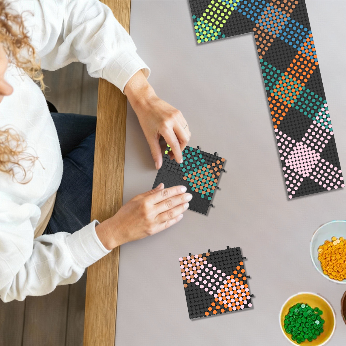 Pixel Brick Art Kit - Vivid Harmony (80x80)