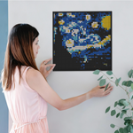 Load image into Gallery viewer, Pixel Brick Art Kit – Starry Night Inspired by Van Gogh
