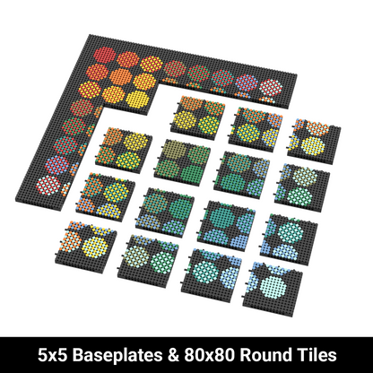 Pixel Brick Art Kit - Aurora Circles