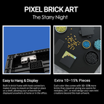 Load image into Gallery viewer, Pixel Brick Art Kit – Starry Night Inspired by Van Gogh
