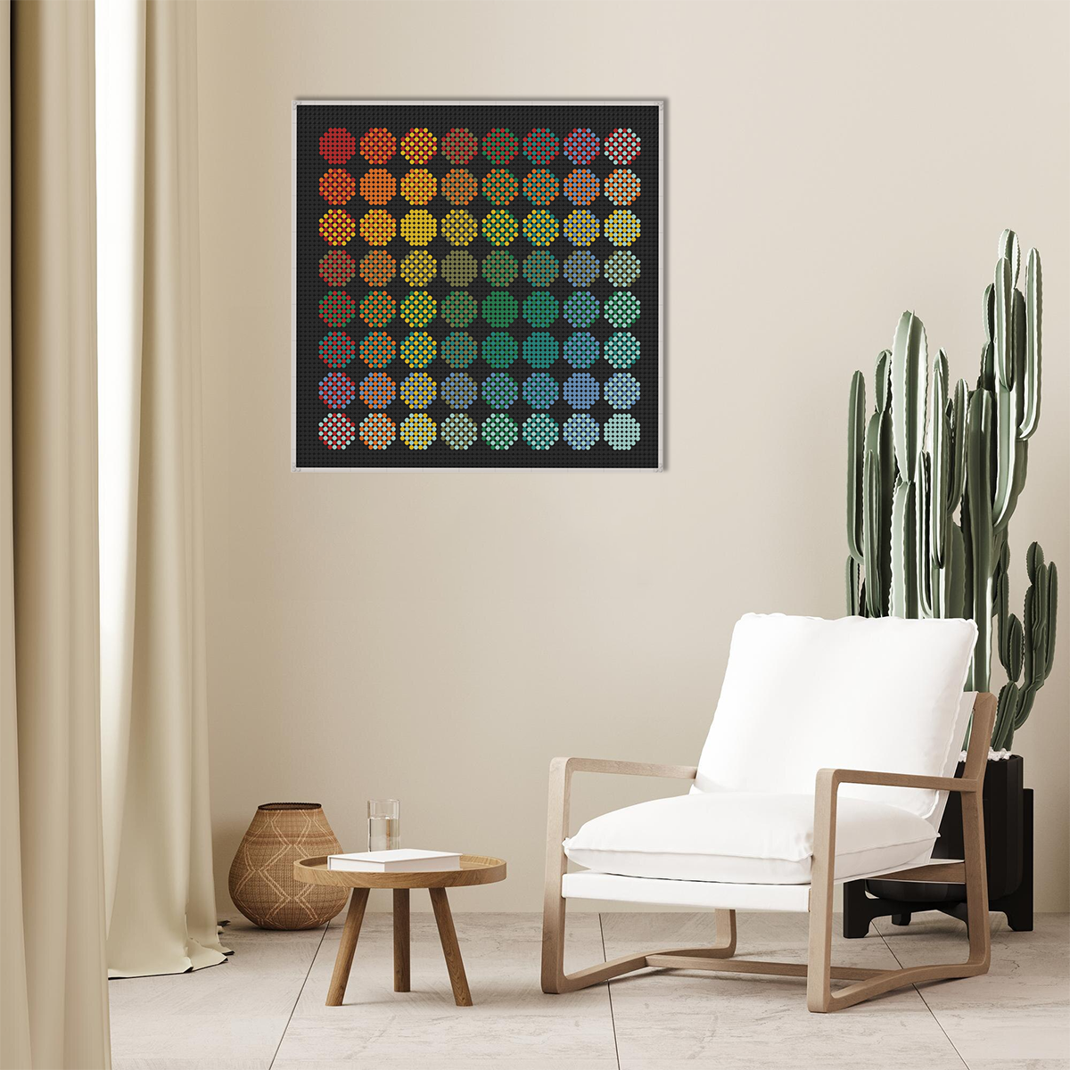 Pixel Brick Art Kit - Aurora Circles