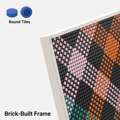 Pixel Brick Art Kit - Vivid Harmony (80x80)
