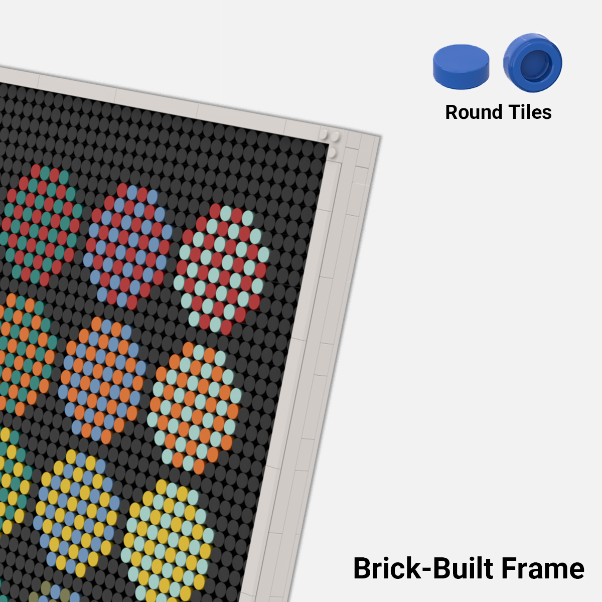 Pixel Brick Art Kit - Aurora Circles