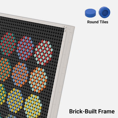 Pixel Brick Art Kit - Aurora Circles