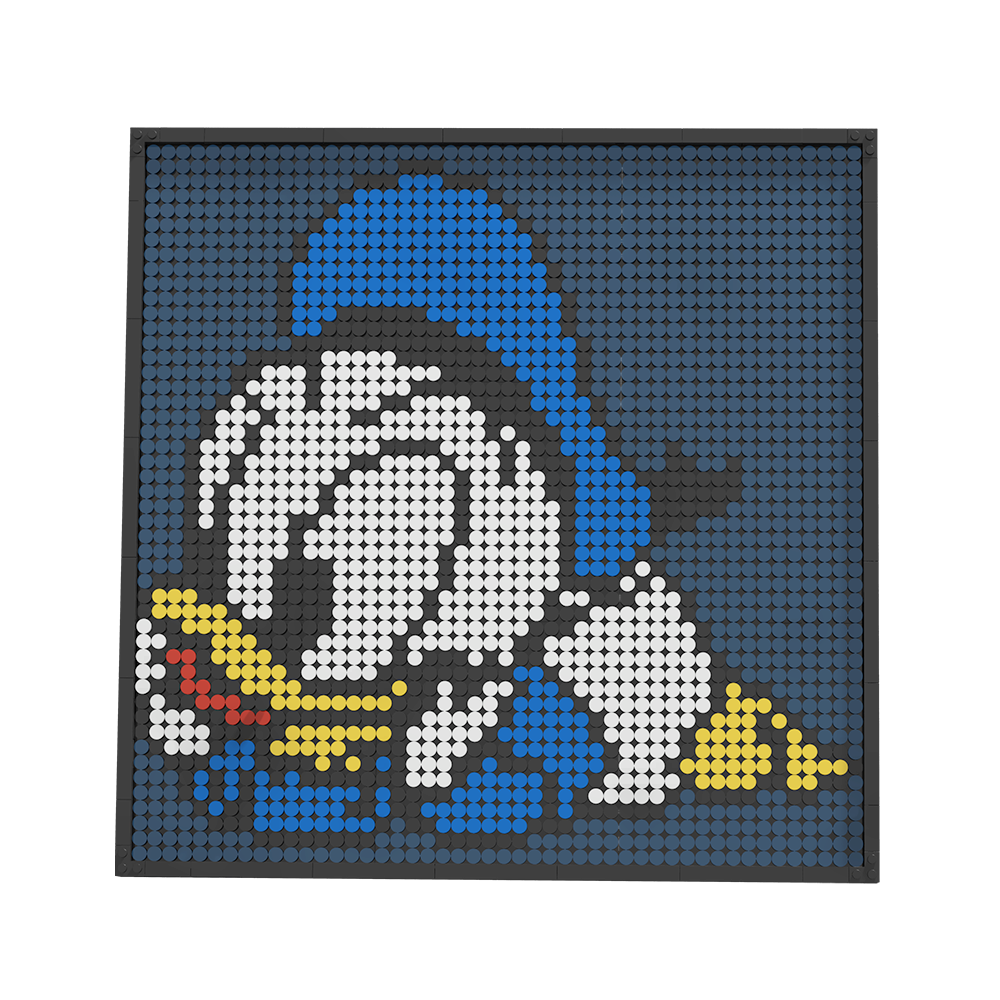 Pixel Brick Art Kit – The Chibi Donald Duck Portrait