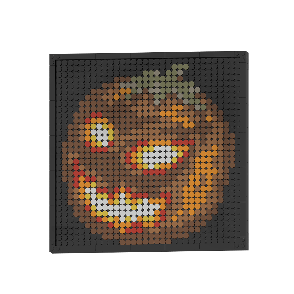 Pixel Brick Art Kit – Spooky Pumpkin