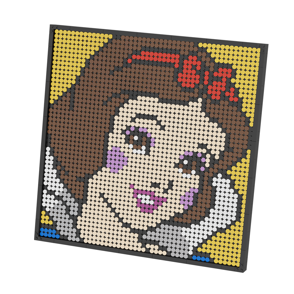 Pixel Brick Art Kit – Snow White Portrait