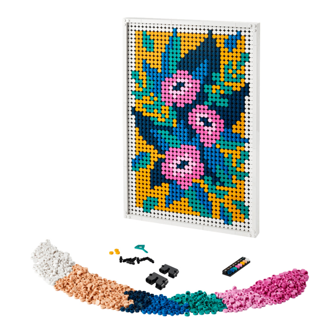 Pixel Brick Art - Floral Art