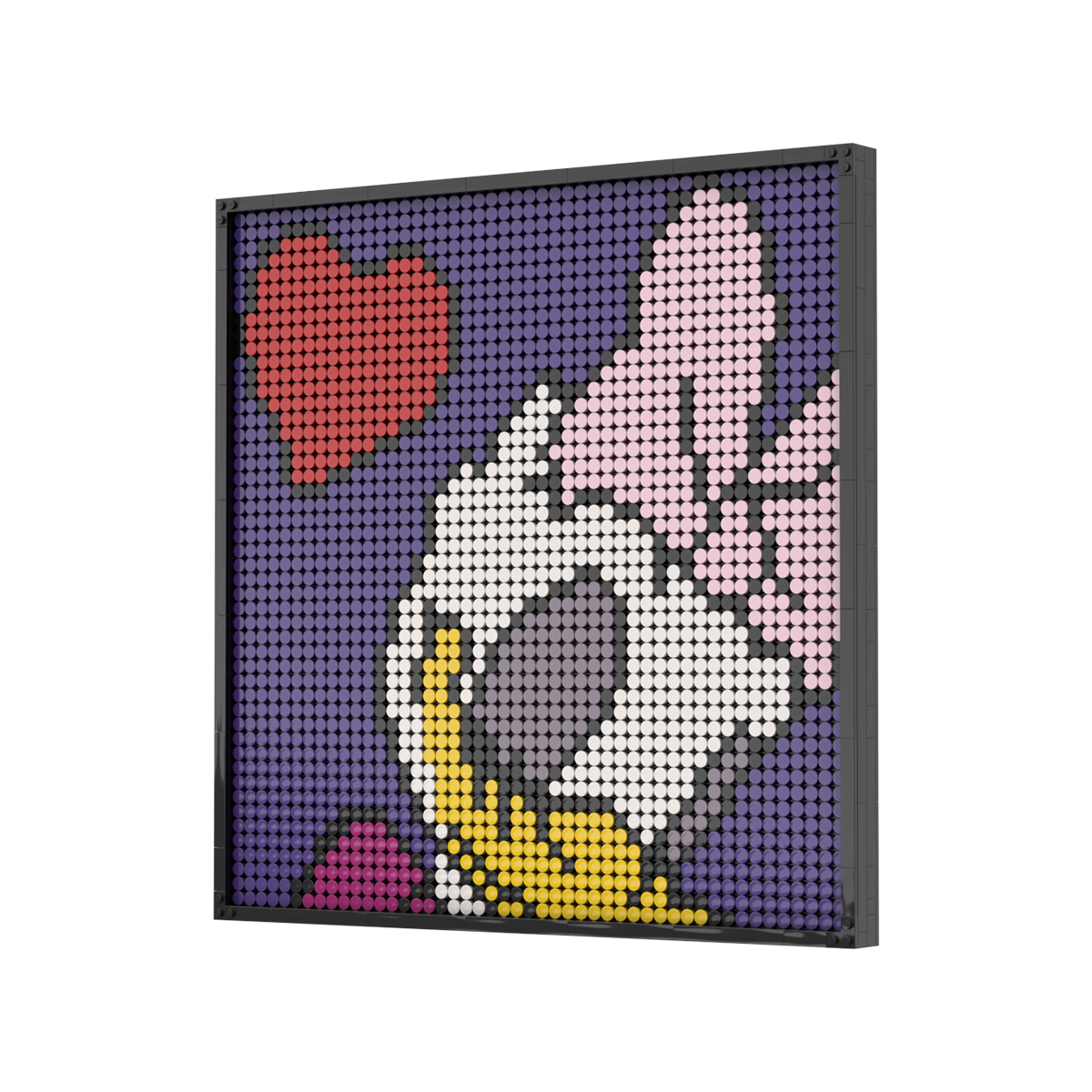 Pixel brick art kit   disney daisy duck