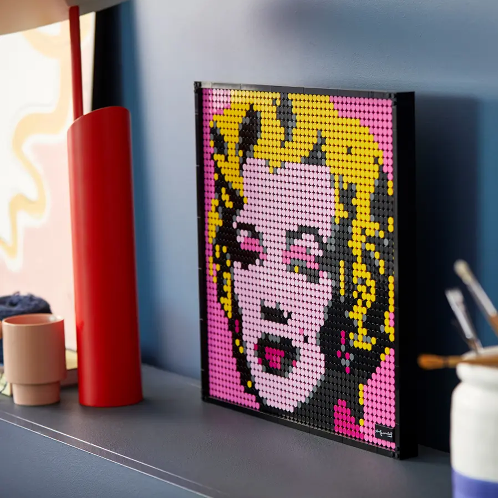 Pixel Brick Art - Andy Warhol's Marilyn Monroe