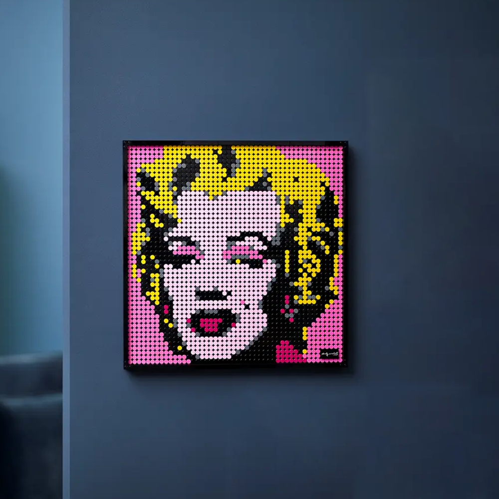Pixel Brick Art - Andy Warhol's Marilyn Monroe