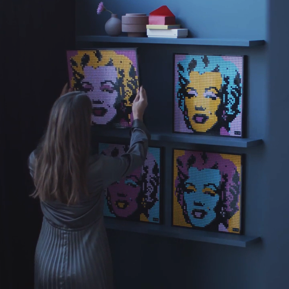 Pixel Brick Art - Andy Warhol's Marilyn Monroe