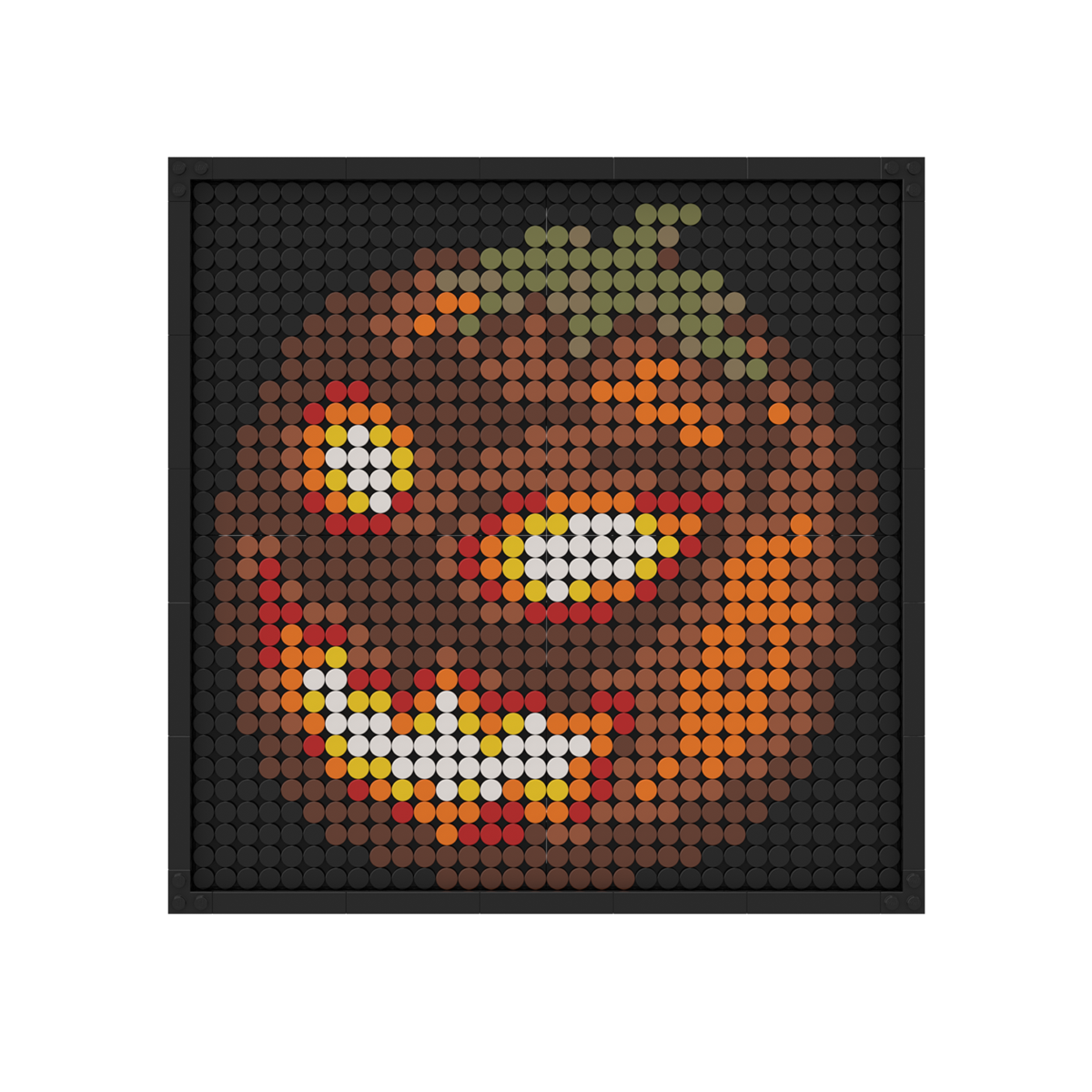 Pixel Brick Art Kit – Spooky Pumpkin