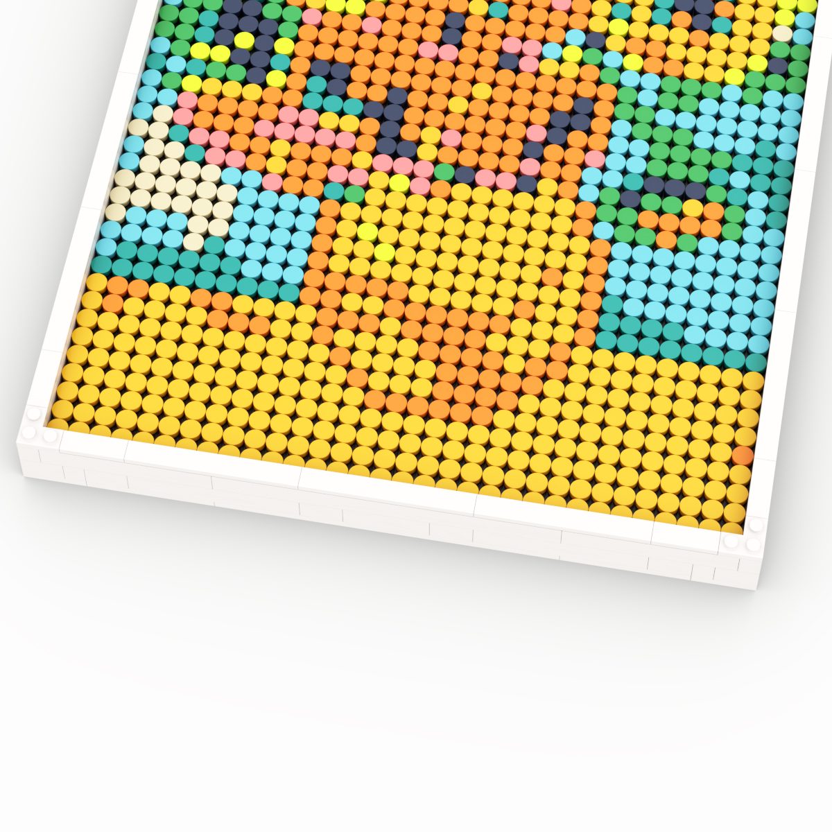 Van gogh’s sunflowers doopixel pixel art kit view 2