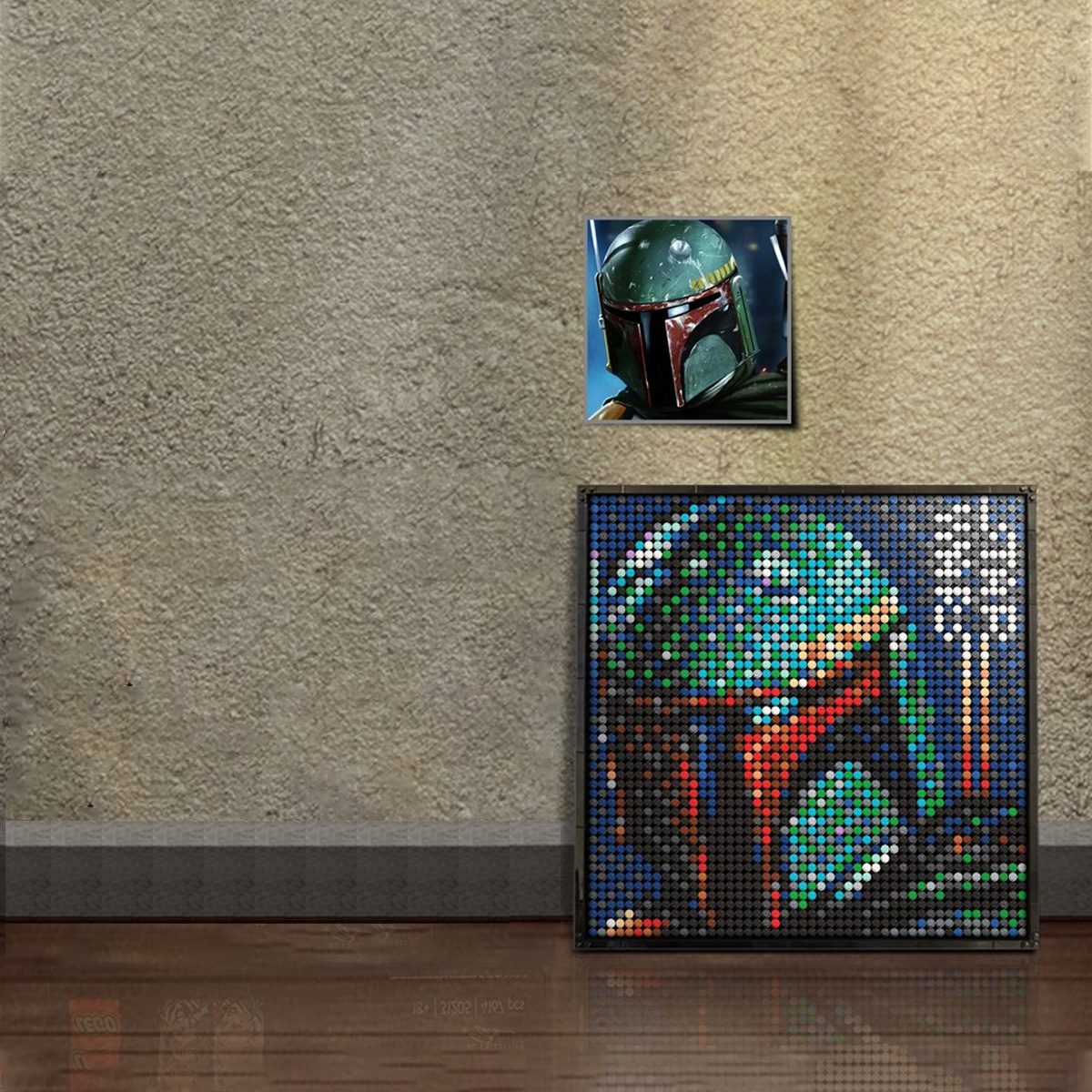Boba Fett Brick Art