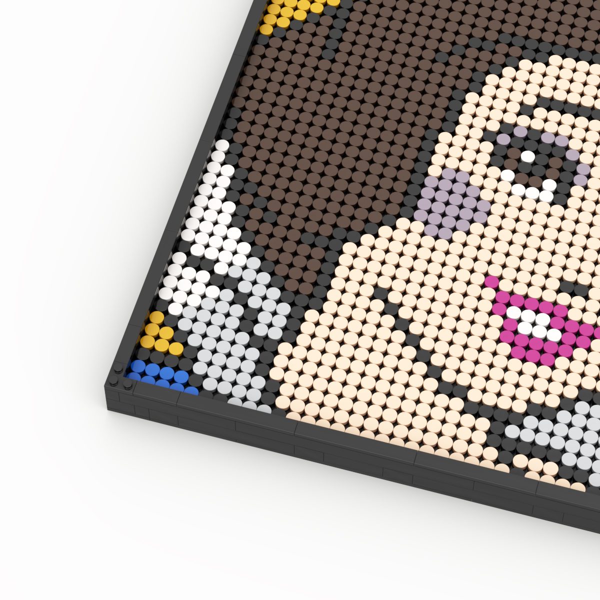 Snow white in brick mosaic doopixel pixel art kit view 2