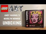 Load and play video in Gallery viewer, Pixel Brick Art - Andy Warhol's Marilyn Monroe
