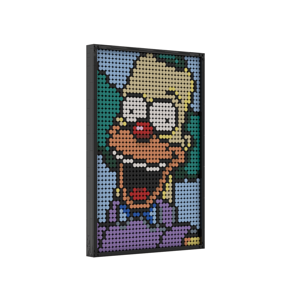 Pixel brick art kit – the simpsons krusty the clown