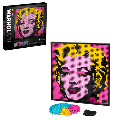 Pixel Brick Art - Andy Warhol's Marilyn Monroe
