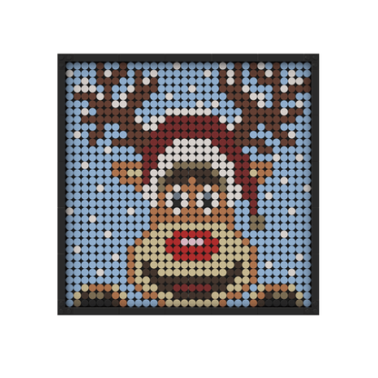 Christmas Pixel Art Kit – Rudolph the Red-Nosed Reindeer