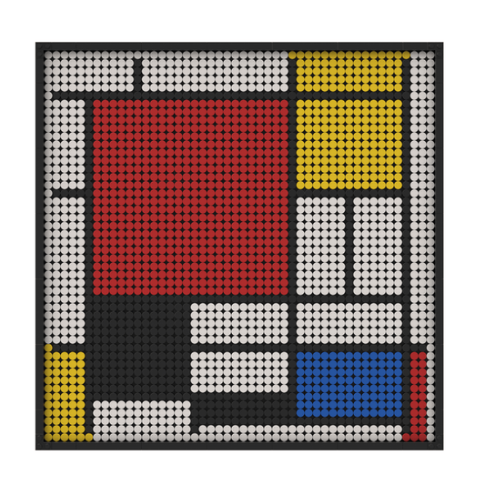Pixel Brick Art Kit - Red, Blue and Yellow