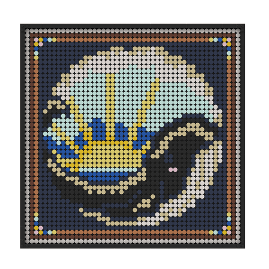 Pixel Brick Art Kit – Sunny Whale