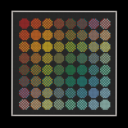 Pixel Brick Art Kit - Aurora Circles